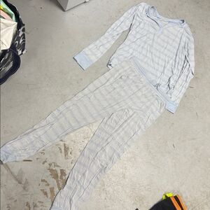 GAP Light Blue Pajama Outfit - Super Light Long Sleeve Top & Pants Set - XS